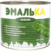 Эмаль ПФ-115С 1.8кг зеленая д/наружн/внутр работ Беларусь